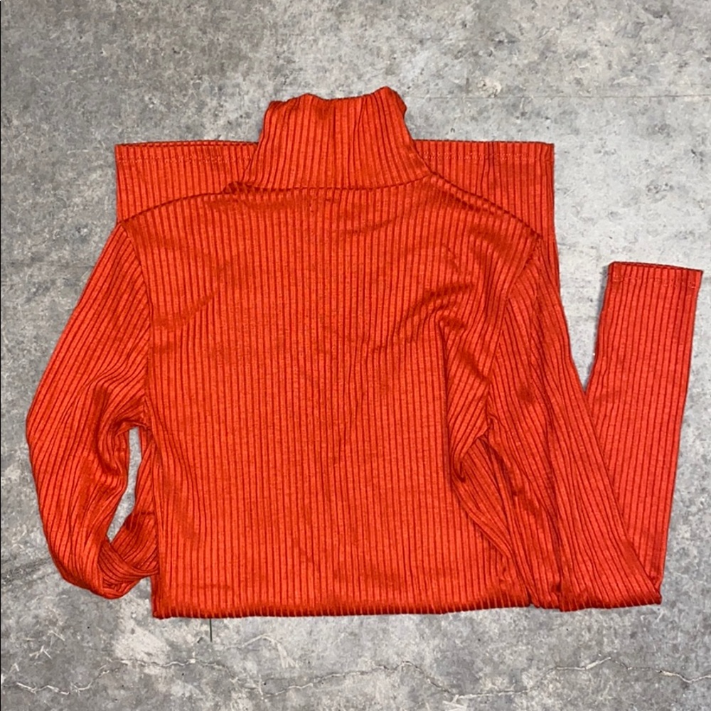 UO Ribbed Gigi Turtleneck Mini Dress